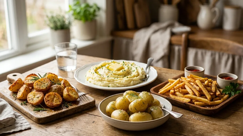 découvrez le temps de cuisson idéal de la pomme de terre selon la méthode choisie : cuisson à l'eau, au four, à la vapeur ou à la poêle pour des résultats parfaits à chaque fois.