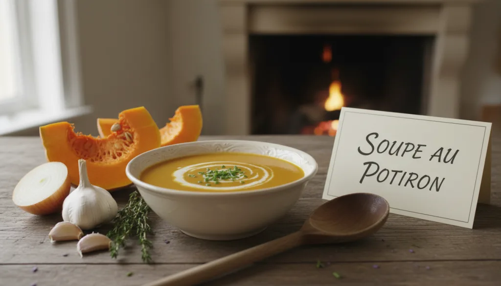 découvrez la recette traditionnelle de la soupe au potiron de grand-mère, un velouté réconfortant et savoureux parfait pour les soirées d'automne.