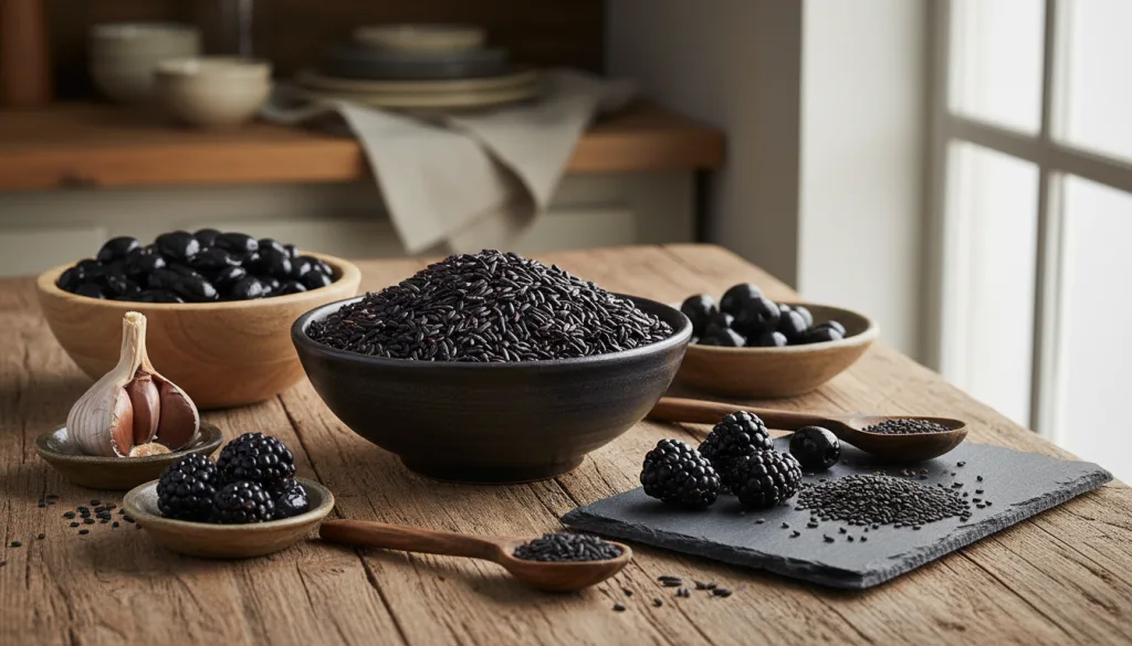 découvrez les bienfaits des aliments noirs, explorez des recettes savoureuses et apprenez à connaître les différentes variétés pour enrichir votre alimentation.