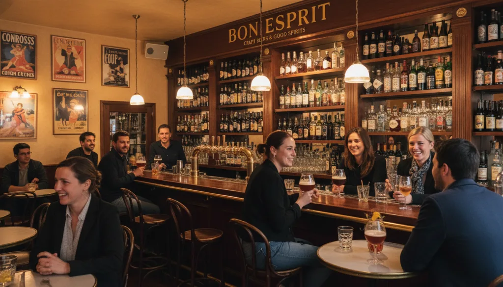 découvrez bon esprit craft beers & good spirits, le bar convivial à paris où vous pouvez déguster des bières artisanales et des spiritueux de qualité dans une ambiance chaleureuse.