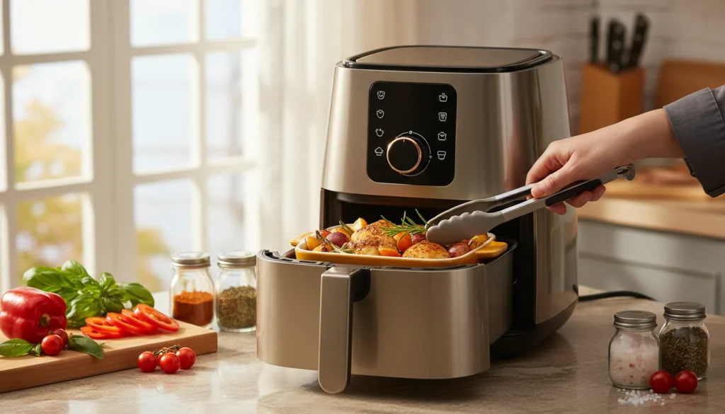 découvrez comment utiliser le mode bake de votre friteuse à air pour préparer des plats savoureux, sains et croustillants en toute simplicité.
