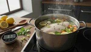 découvrez nos astuces et conseils pour réussir la cuisson de la roussette au court-bouillon, un poisson savoureux et délicat à préparer.