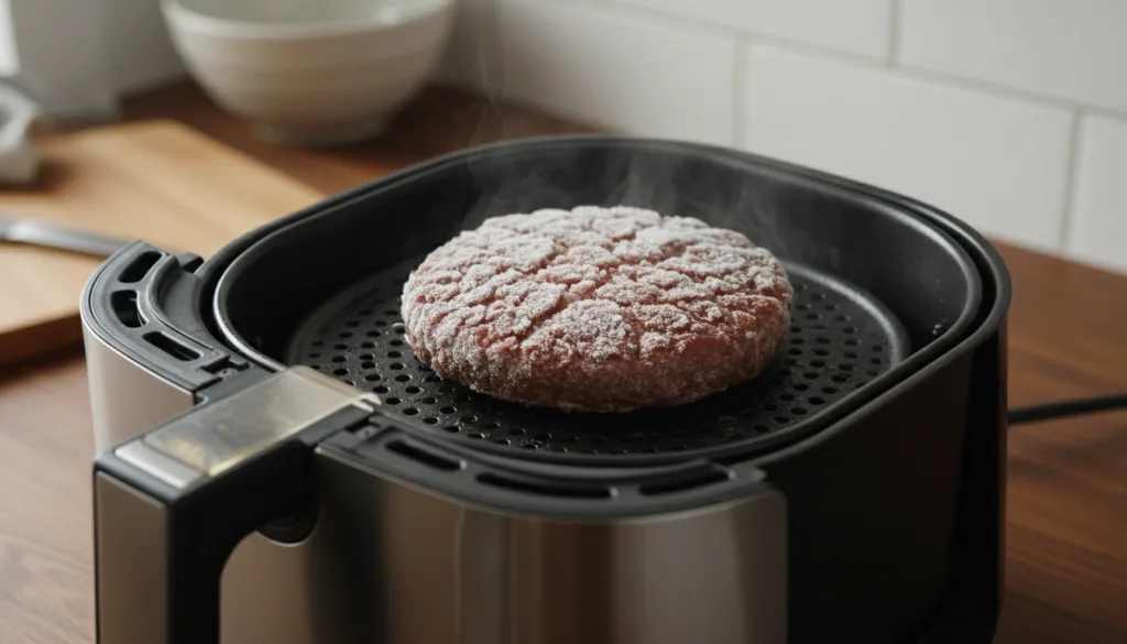 découvrez comment cuire un steak haché surgelé rapidement et facilement au air fryer en seulement 8 minutes pour un repas savoureux et prêt en un rien de temps.