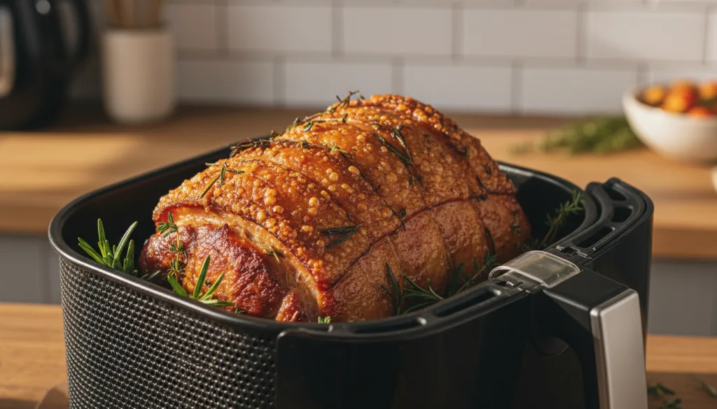 découvrez notre recette facile et savoureuse de rôti de porc cuit à l'air fryer pour un plat tendre et croustillant parfait en toute simplicité.